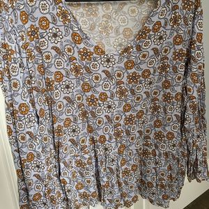 Loft V-Neck Blouse